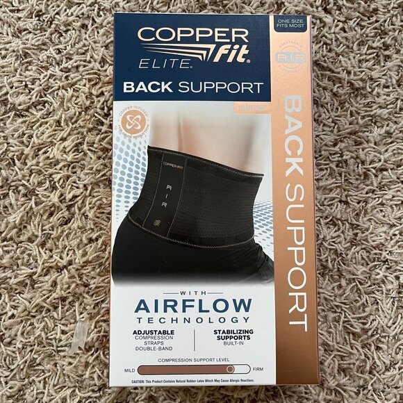 Copper Fit Elite Air Back Brace Back Support One Size (Brand new in Box) - Picture 1 of 5